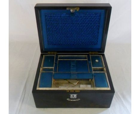 Sewing box with mother of pearl inlay