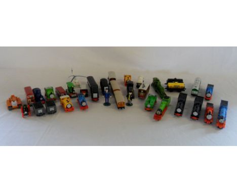 Thomas the tank engine figures inc Diesel, Mavis, Bill, Harold, Sir Handel & Fat Controller