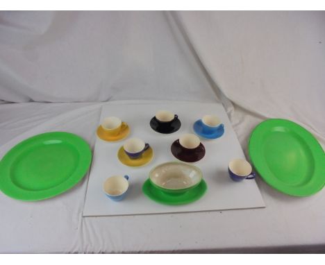 Box of Danish ceramics to include cups, saucers etc