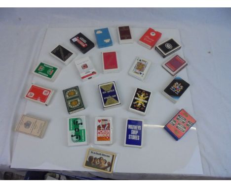 Breweriana - approx 18 packs of playing cards, various breweries, together with a few loose cards
