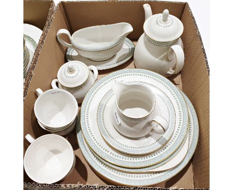Royal Doulton Berkshire porcelain part dinner and tea wares, a Spode limited edition commemorative plate&nbsp;and a small qua