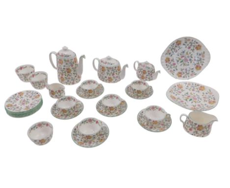 A Mintons Haddon Hall part tea service. 