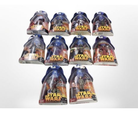 Ten Hasbro Star Wars Revenge of the Sith figures, boxed 
