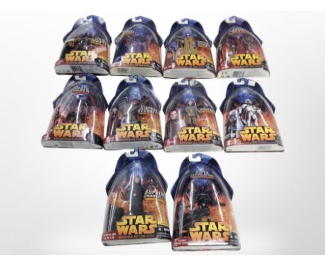 Ten Hasbro Star Wars Revenge of the Sith figures, boxed 
