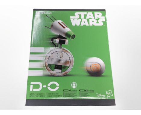 A Hasbro Disney Star Wars D-O interactive Blu-tooth Droid in box 