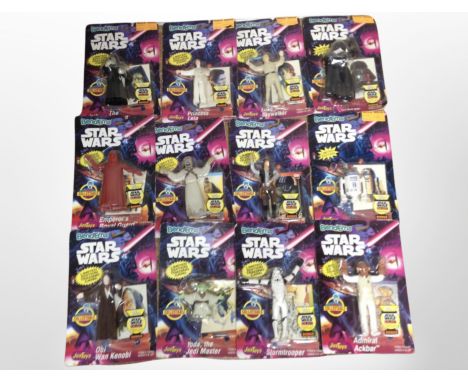 Twelve Just Toys Bend-ems Star Wars figures, all boxed.