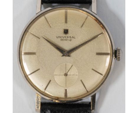 A universal Geneve men's wristwatch with steel case. Reference number 212301/2 calibre 1200. The watch is in working conditio