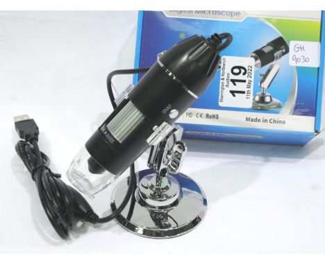 USB digital microscope camera with built in LED light, 1600x. P&amp;P Group 1 (£14+VAT for the first lot and £1+VAT for subse