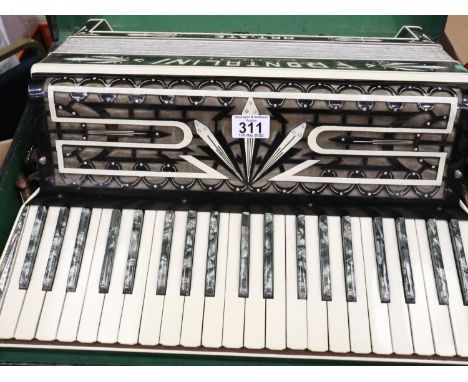 Italian Frontalis Artiste cased accordion. Not available for in-house P&amp;P, contact Paul O'Hea at Mailboxes on 01925 65913