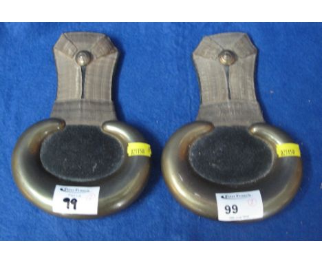 Pair of early 19th Century British Army Officer's brass epaulets with 8th Regiment of Foot (Hanover Horse) button.  Marked: '