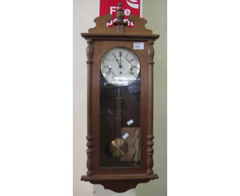 Modern German, three train wall clock.