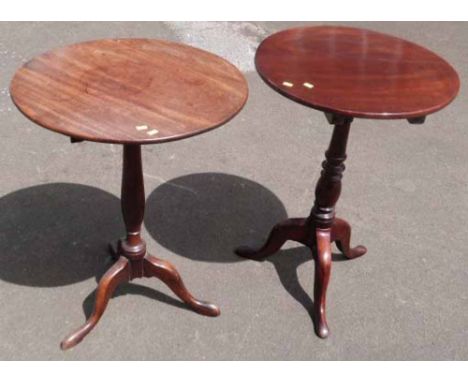 George III mahogany tripod table and similar Condition report: see terms and conditions