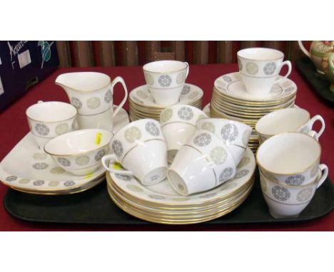 Spode Gothic tea and part dinner service Condition report: see terms and conditions