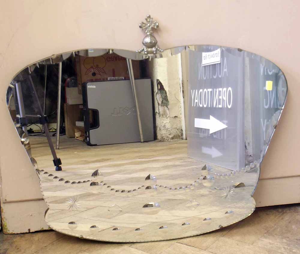 George Vi And Queen Elizabeth Commemorative Frameless Wall