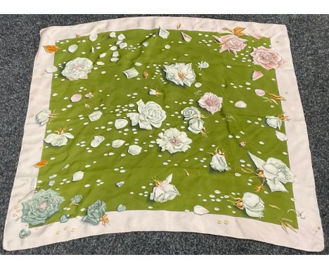 Ladies Accessories - a Hermès, Paris, silk scarf, La Rosee, designed by Anne Gavarni, 1960