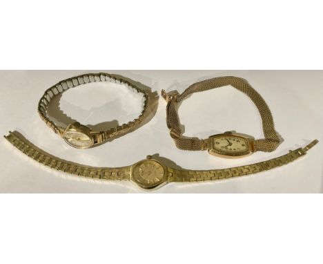 A 1930s 9ct gold cased tonneau wristwatch, silver dial, Arabic numerals, Swiss 15 jewel manual wind movement, Stolkace 9ct go