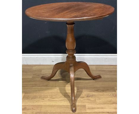 A George III oak tripod table