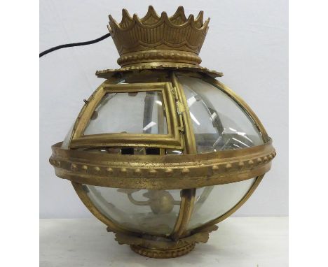 GLOBE CEILING LANTERN, Regency style, 50cm drop. 