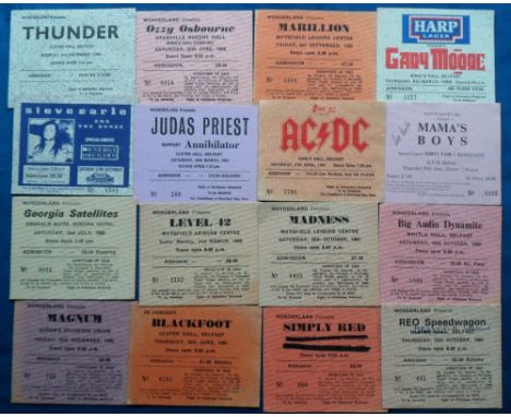 Entertainment, Tickets, 33, 1980s Belfast (mainly) Rock Concert Tickets to include AC/DC, Iron Maiden, Bon Jovi, Ozzy Osbourn