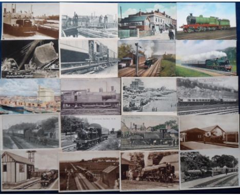 Postcards, Rail, a mixed age and mixed collection of approx. 230 railway cards, inc. RPs of railway staff (8); LMS Turnberry 