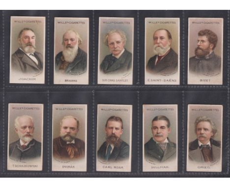Cigarette cards, Wills, Musical Celebrities, 1st & 2nd Series (both complete, 50 cards in each set) (a few with minor faults,