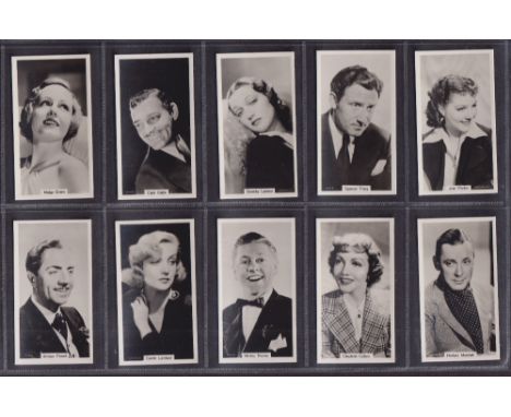 Cigarette cards, Lea, three sets, Famous Film Stars (54 cards, vg), Film Stars 2nd Series (36 cards, some with light staining