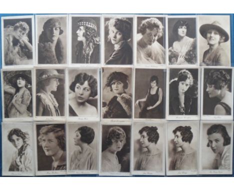 Postcards, Cinema, a selection of approx. 47 early printed cards of cinema stars, with 16 published by Picture Portrait Galle