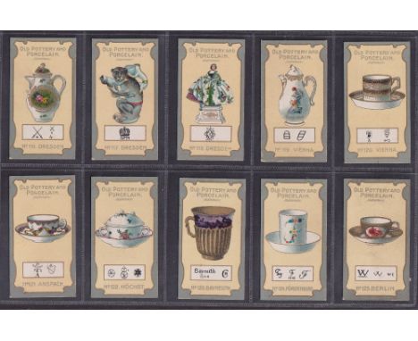 Cigarette cards, Lea, Old Pottery & Porcelain, 3rd Series (Recorder) (set, 50 cards) (vg) 