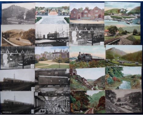 Postcards, Rail, a collection of approx. 32 railway official cards for North Staffordshire Railway & Manifold Railway (22) in