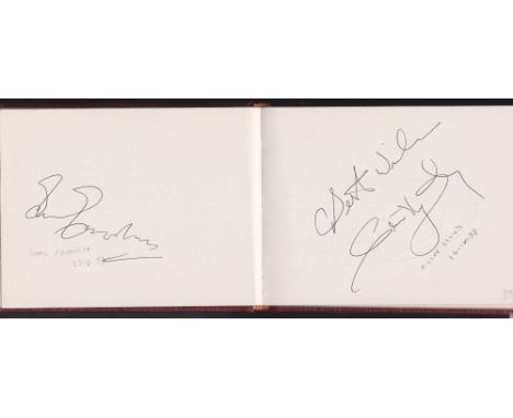 Autograph album, an album mostly compiled in the late 1990's containing a good range of original sports signatures from Olymp