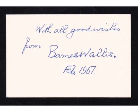 Pioneer & Inventor, Barnes Wallis (1887-1979), English Scientist, Engineer & Inventor. Best known for inventing the bouncing 