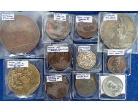 Commemorative Medallions, Austria, Belgium, Bohemia, Hungary, Netherlands, Russia, Spain to comprise 1744 Recapture of Prague