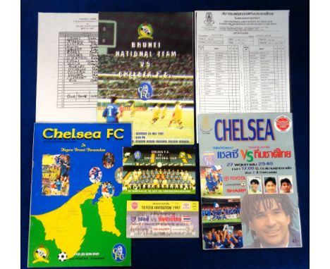 Football programmes & tickets etc, Brunei National Team v Chelsea, 24 May 1997, souvenir programme (48 pages), a large 4 page