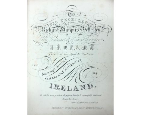 Newenham (R. O'Callaghan) Picturesque Scenery .. of Ireland, v. lg. 4to n.d. [c. 1850] Engd. dedit, lacks title, 97 full page