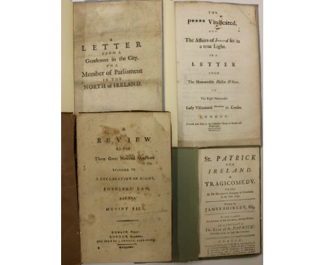 Pamphlets: 1. [Sheridan (C. Francis)] A Review of the Three Great National Questions relative to a Declaration of Right, Poyn