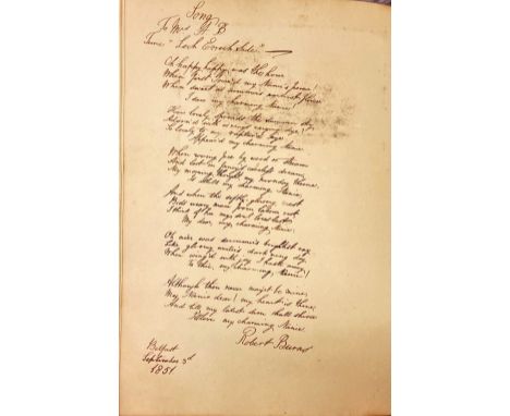 Scrapbook: Belfast interest.   A handsome full mor. quarto scrapbook, compiled by  members of the Burns family of  Belfast, i
