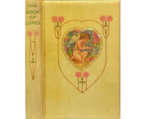 Hand-Painted Binding by Cedric Chivers, BathBinding: The Book of Cupid, Being an Anthology from the English Poets. 8vo L. (Co