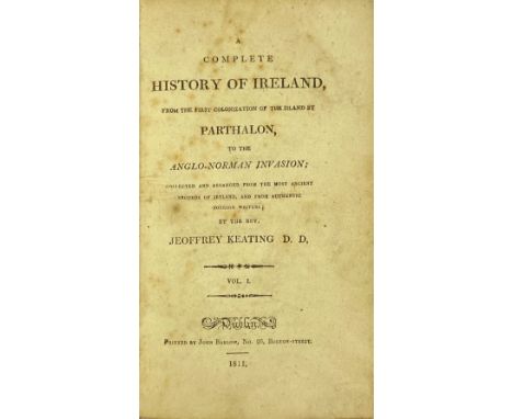 Rare Irish Translation by HalidayKeating (Geoffrey) A Complete History of Ireland, from the First Colonization of the Island 