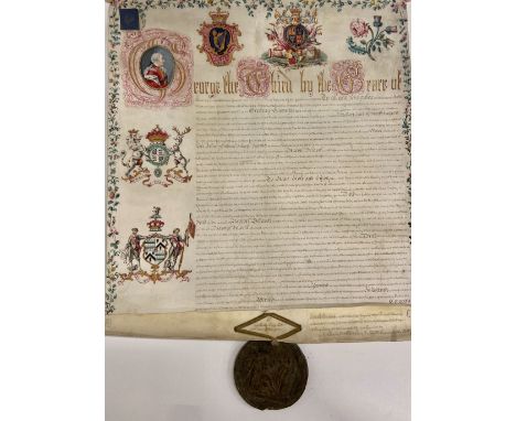 Heraldic Grants to the Delaval Family of NorthumberlandManuscripts:9 May 1761.  Patent of Stephen Martin Leake, Garter Princi
