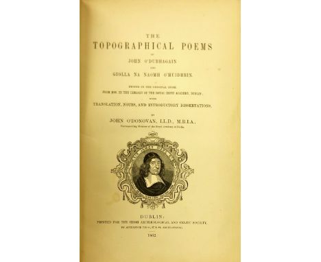 I.A.C.S.: O'Donovan (John) Leabhar na g-Ceart, or The Book of Rights, roy 8vo D. (for the Celtic Society) 1847, litho frontis