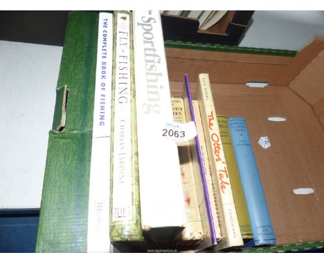 A small quantity of books in fishing to include: Divers Waxs to Tackle Trout, etc.