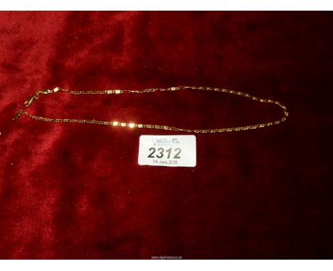 An 18 ct Gold choker length necklace, 4.75 grams.