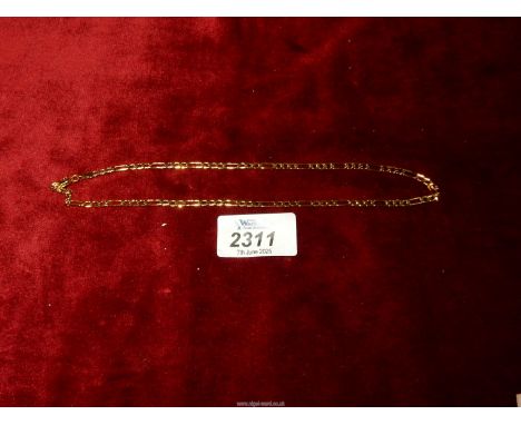 An 18 ct Gold choker length necklace, 5.4 gms.