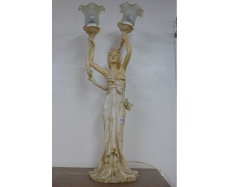 An Italian style figural table lamp