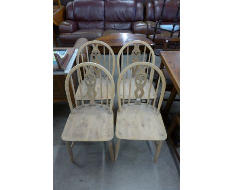 A set of four Ercol chairs
