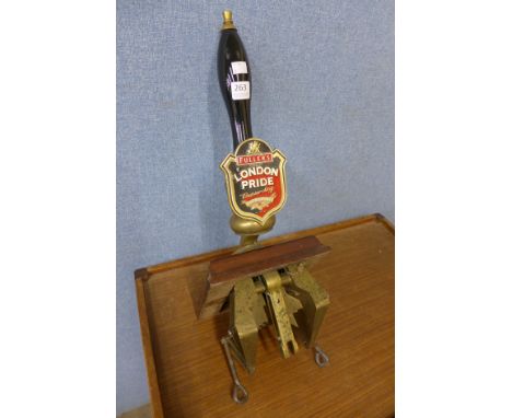 A vintage beer pump