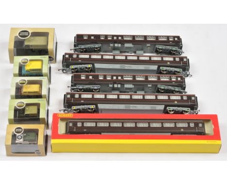 Hornby (China) and Oxford Diecast Group of Royal Train Coaching Stock and Land Rovers/Commercial Vehicles. Featuring; 2 x R44