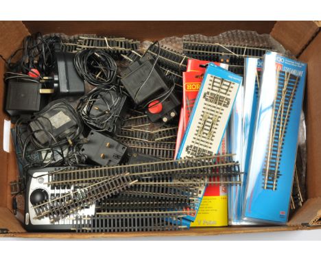 Peco, Hornby (GB & China) and Similar mixed group of boxed and unboxed track and controllers to include Peco Ref. SL-90 Code 