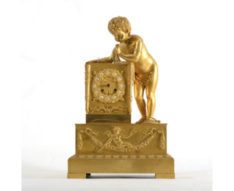 An Ormolou Empire Mantle Clock c1820 - H47cm