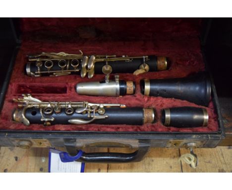 A Boosey & Hawkes 'Imperial' clarinet, no.926, in fitted case.